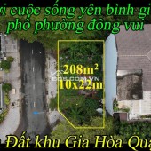 Bán đất khu Gia Hòa Quận 9 208m2 (10x22)m nơi cuộc sống yên bình giữa phố phường đông vui